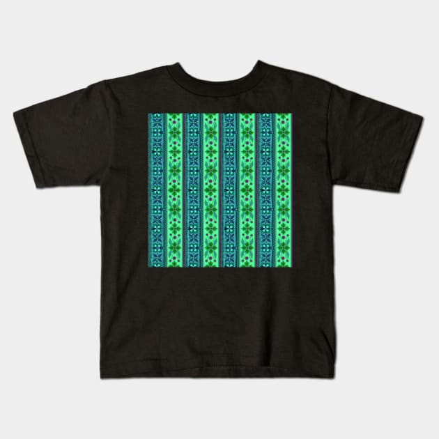 indo-persian 155 by Hypersphere Kids T-Shirt by Hypersphere